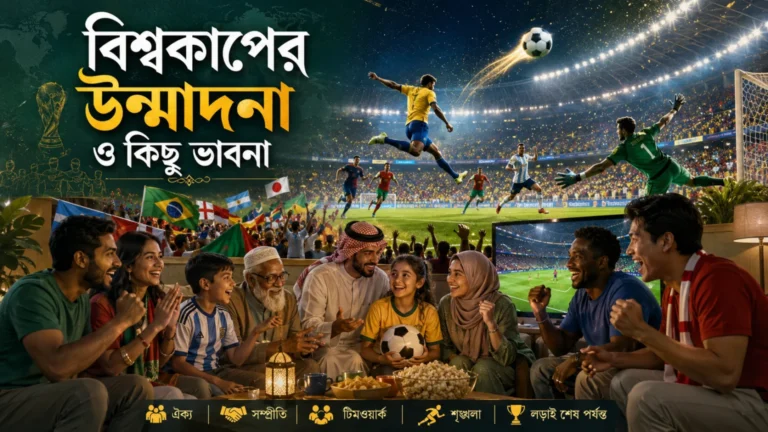 বিশ্বকাপের উন্মাদনা ও কিছু ভাবনা
