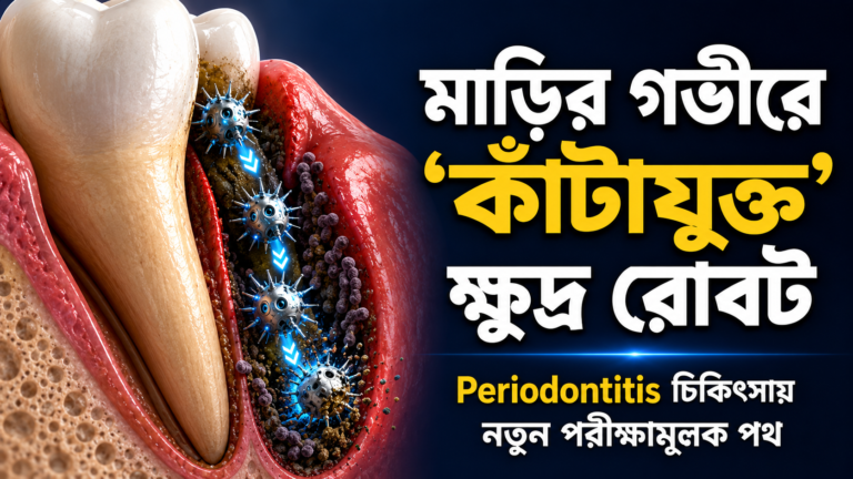 মাড়ির গভীরে ‘কাঁটাযুক্ত’ ক্ষুদ্র রোবট: Periodontitis চিকিৎসায় নতুন পরীক্ষামূলক পথ