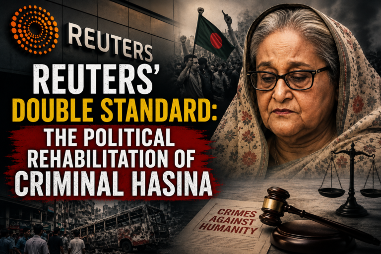 Reuters’ Double Standard: The Political Rehabilitation of Criminal Hasina