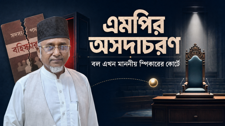 এমপির অসদাচরণ: বল এখন মাননীয় স্পিকারের কোর্টে