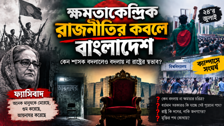 ক্ষমতাকেন্দ্রিক রাজনীতির কবলে বাংলাদেশ