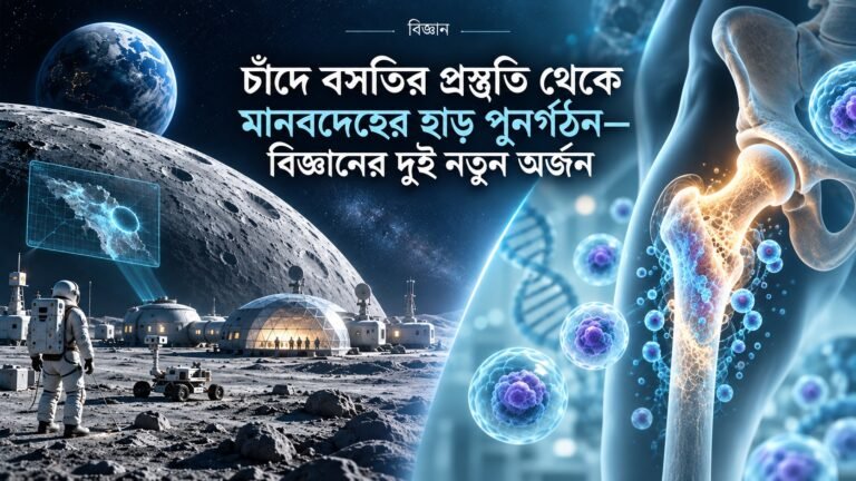 চাঁদে বসতির প্রস্তুতি থেকে মানবদেহের হাড় পুনর্গঠন
