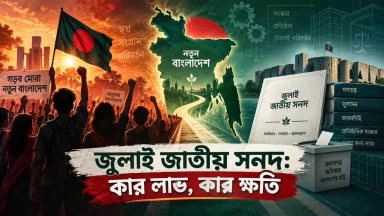 জুলাই জাতীয় সনদ: কার লাভ, কার ক্ষতি?